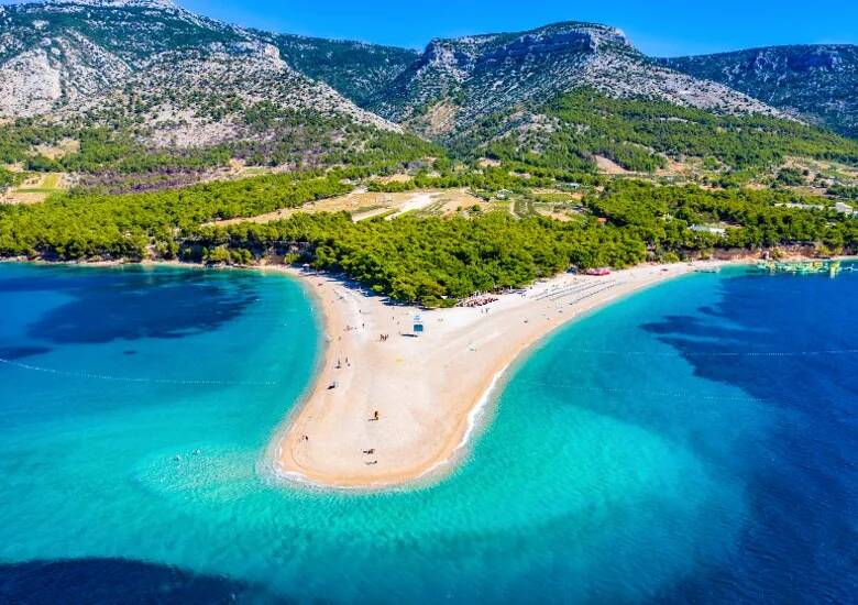 Zlatni Rat Beach Brac Island Croatia