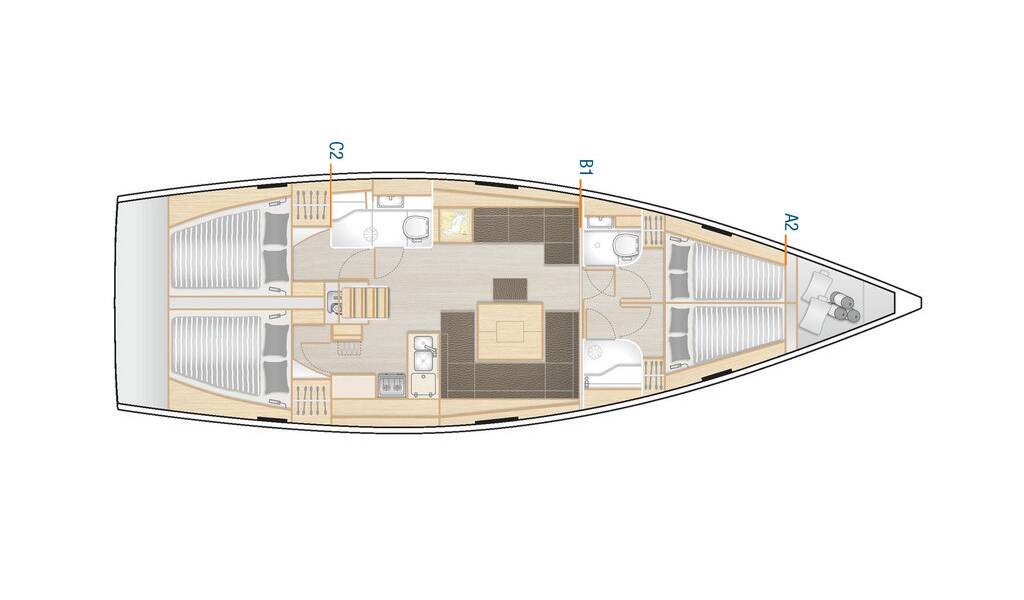 Hanse 458 Ariel