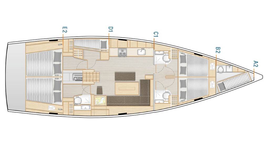 Hanse 508 Golden Box