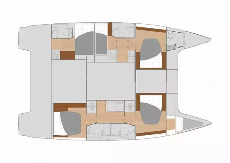 Fountaine Pajot 47 Layout