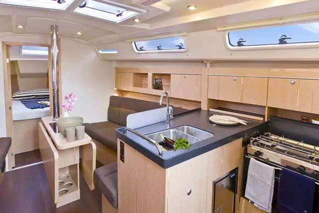 Hanse 345 Galley And Saloon